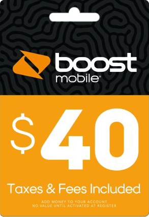 Free $40 Boost Mobile Minutes Gift Card